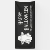 Spooky Ghost Halloween Spandoek (Verticaal)