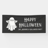 Spooky Ghost Halloween Spandoek (Horizontaal)