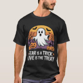 Spooky Ghost Halloween T-shirt (Voorkant)
