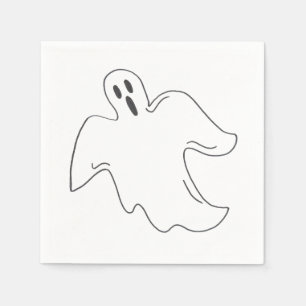 Spooky Ghost Happy Halloween Trick or treat Design Servet