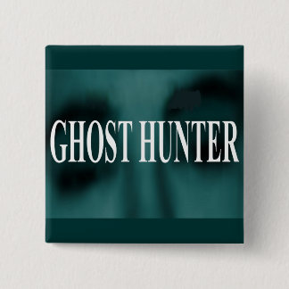 Spooky Ghost Hunter Vierkante Button 5,1 Cm