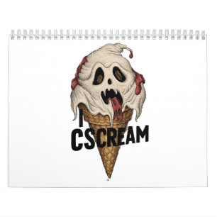 Spooky Ghost Ice Cream "Ik schreeuw" Kalender