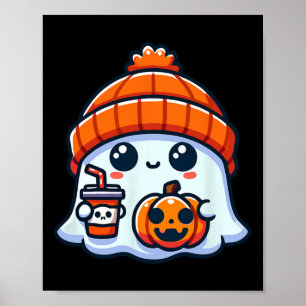 Spooky Ghost Mannen Halloween Poster
