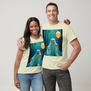 Spooky Ghost met griezelige ballon T-shirt