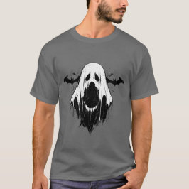 Spooky Ghost met vleermuizen T-shirt