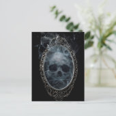 Spooky Ghost Mirror Halloween   Briefkaart (Staand voorkant)