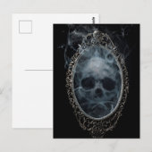 Spooky Ghost Mirror Halloween   Briefkaart (Voorkant / Achterkant)