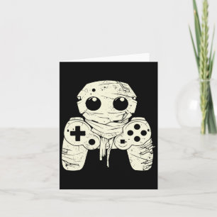 Spooky Ghost Mummy Gaming Controller Halloween Gam Kaart