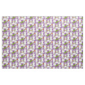 Spooky Ghost op Paarse Halloween Pattern Stof (Yard (91,4 cm))