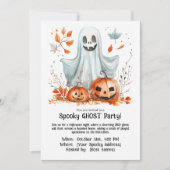Spooky Ghost Party-uitnodiging Kaart (Voorkant)