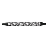 Spooky Ghost Pattern Zwarte Inkt Pen (Voorkant)