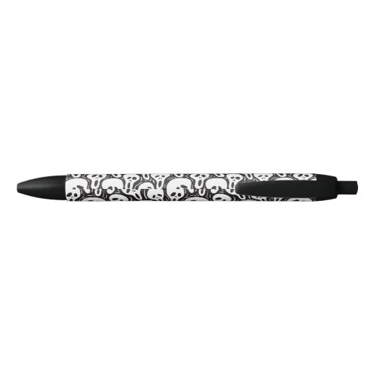 Spooky Ghost Pattern Zwarte Inkt Pen (Achterkant)