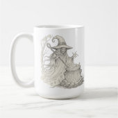 Spooky Ghost pot stirring Halloween Koffiemok (Links)