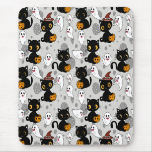 Spooky Ghost Pumpkin Paws Muismat
