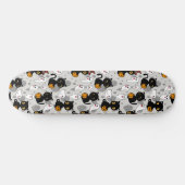 Spooky Ghost Pumpkin Paws Skateboard (Horizontaal)