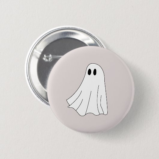 Spooky Ghost Ronde Button 5,7 Cm (Voorkant /achterkant)