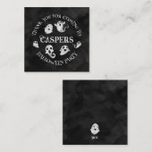 Spooky Ghost Thank You Card Notitiekaartje (Voorkant / Achterkant)