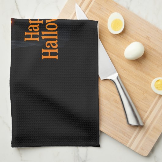 Spooky Ghost with Pumpkin – Happy Halloween  Theedoek (Quarter Fold)