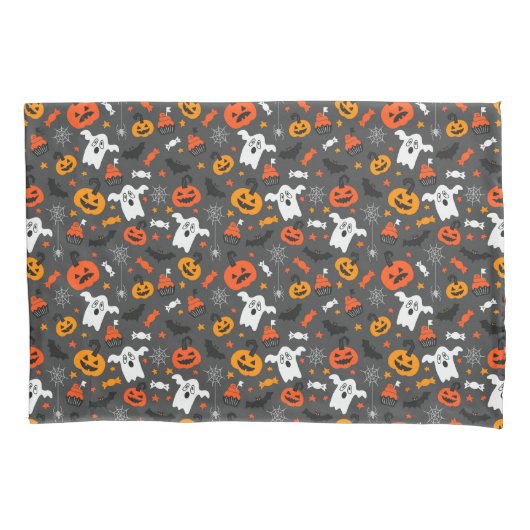 Spooky Ghosts en pompoenen Kussensloop (Voorkant)