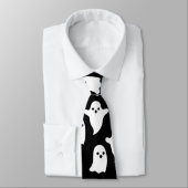 Spooky Ghosts mannen Halloween necktie - STROPDAS  (Gebonden)