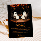 Spooky Ghosts Oktober Happy Halloween Greeting Kaart