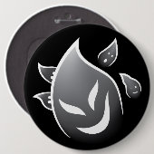 Spooky Ghosts Ronde Button 6,0 Cm (Voorkant /achterkant)