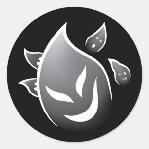 Spooky Ghosts Ronde Sticker
