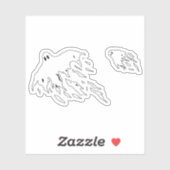 Spooky Ghosts Sticker (Vel)