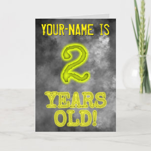 Spooky Glowing Aura Look "2 JAAR OUD!" + Naam Kaart
