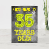 Spooky Glowing Aura Look "35 JAAR OUD!" + Naam