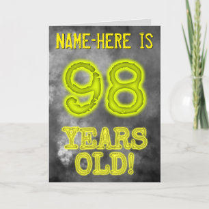Spooky Glowing Aura Look "98 JAAR OUD!" + Naam Kaart