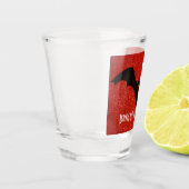 Spooky Gothic Bats Halloween Party Shot Glas (Links)