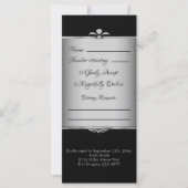 Spooky Gothic Black Bat Halloween Wedding (Voorkant)