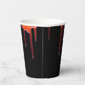 Spooky Gothic Blood Druppels Halloween Papieren Bekers (Rechts)