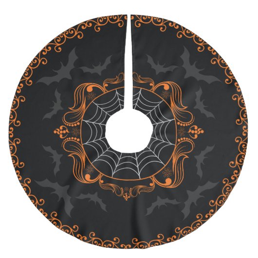 Spooky Gothic Holiday Tree Skirt Kerstboom Rok (Voorkant)