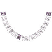 Spooky gothic meisje Happy Birthday Vlaggetjes (Alle)