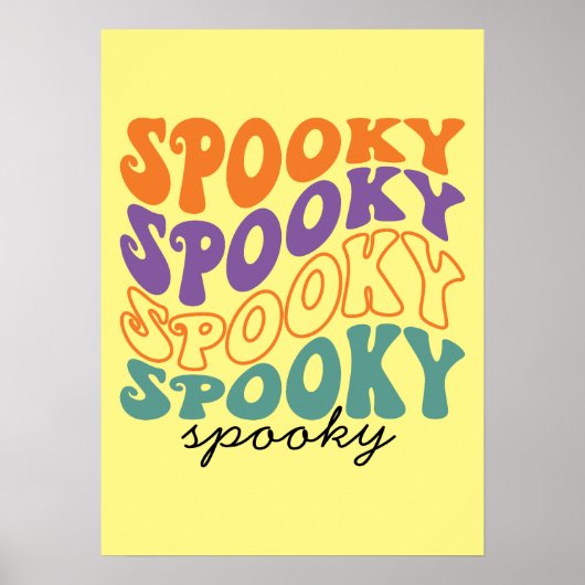 Spooky - Grappige Halloween Poster (Voorkant)