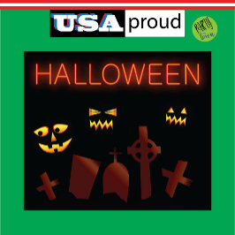 Spooky Graveyard Cemetary Halloween Creepy Eyes Wandkleed