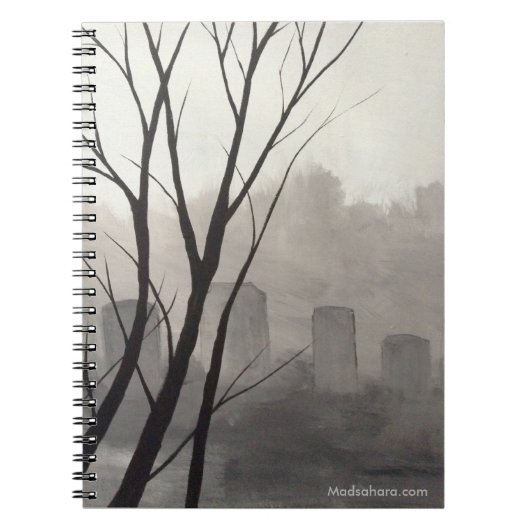 Spooky Graveyard-laptop Notitieboek (Voorkant)