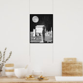 Spooky Graveyard Poster (Keuken)