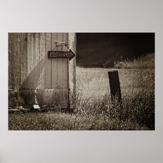 Spooky Graveyard Poster (Voorkant)