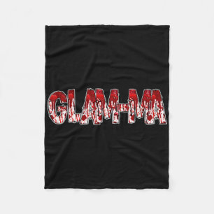Spooky griezelige oma Glam-ma Halloween kostuum Fleece Deken