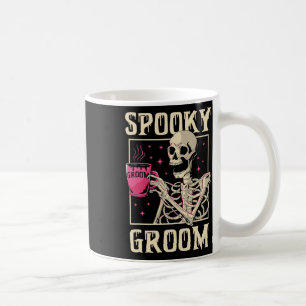 Spooky Groom Skeleton Halloween Wedding Bachelor P Koffiemok