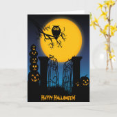Spooky Halloween 4 Kaart (Gele Bloem)