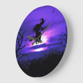 Spooky Halloween achtergrondontwerp. Grote Klok (Hoek)