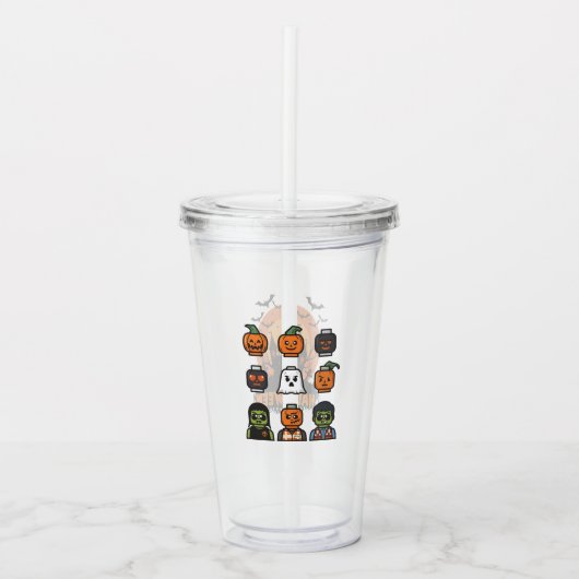 Spooky Halloween Acryl Tumbler Design Acryl Drinkbeker (Voorkant)