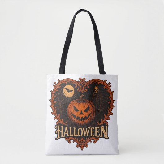 Spooky Halloween All-Over Print Shoulder Tote Bag  (Devant)