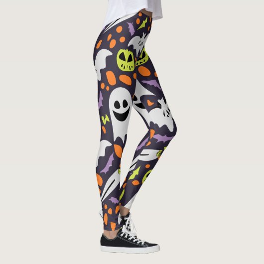 Spooky Halloween Alles Schattige Leggings (Rechts)