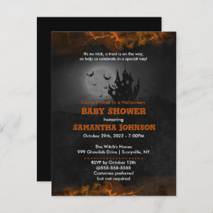 Spooky Halloween Baby shower Invitation Uitnodiging Briefkaart