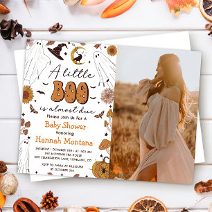 Spooky Halloween  Baby shower Party Foto Kaart